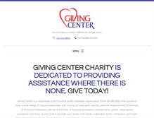 Tablet Screenshot of givingcenter.org